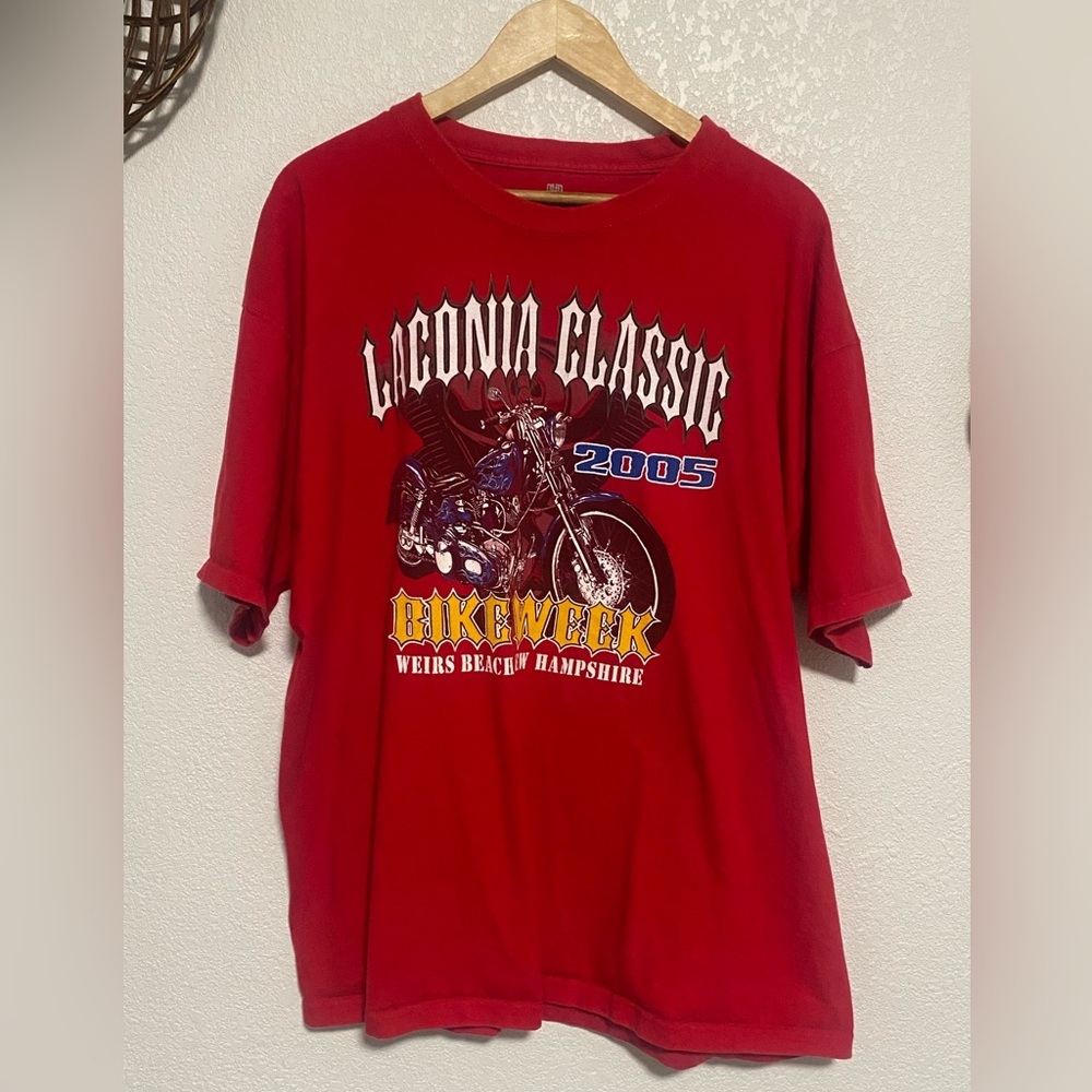 Vintage Laconia Classic 2005 Bike Week Weirs Beach Men’s T-shirt